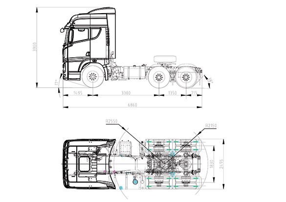 Xe đầu kéo FAW JH6 6×4 – 430HP