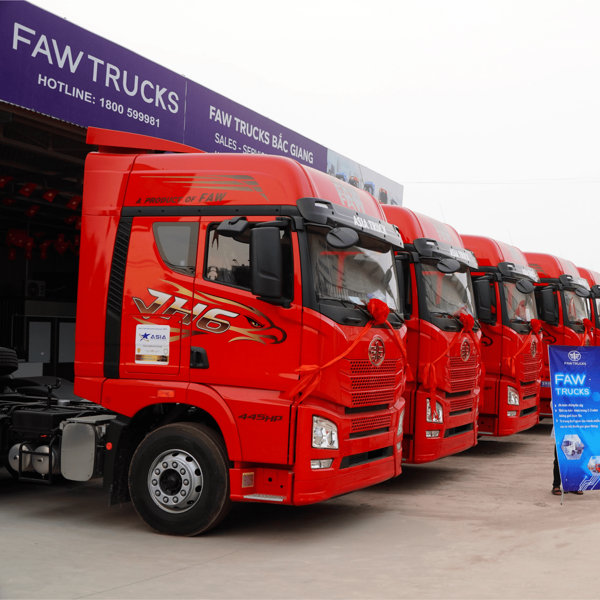 ASIA - Chất Lượng Vượt Trội Cho Ngành Vận Tải: Chuyên Cung Cấp Đầu Kéo FAW, HOWO & Rơ Moóc Chuyên Dụng